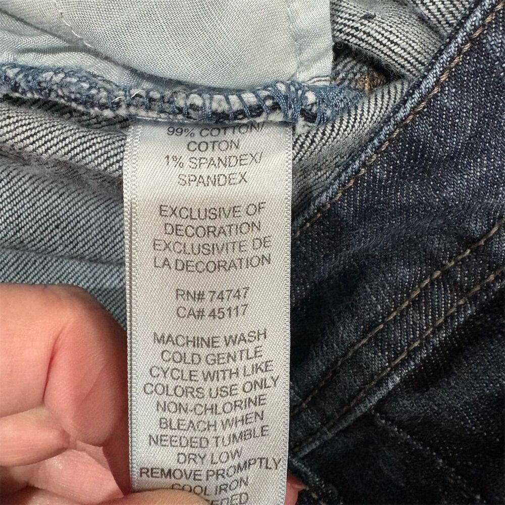 Natural Reflections Women's Size 12 Straight Blue Jeans Mid Rise Denim Fisherman - Picture 10 of 10